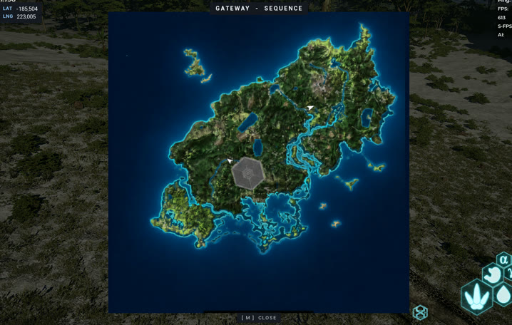 In-Game Navigation Map