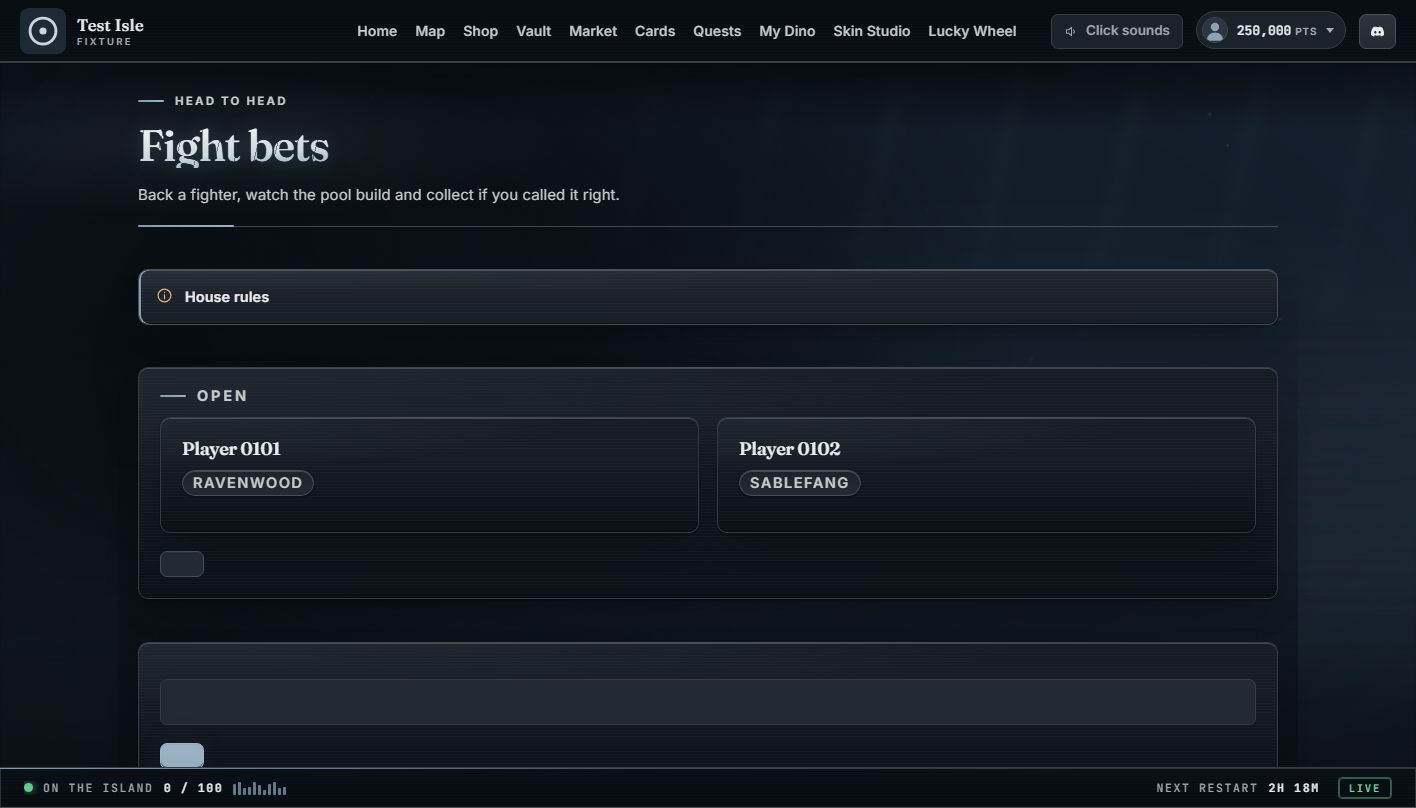 Player Betting — demo