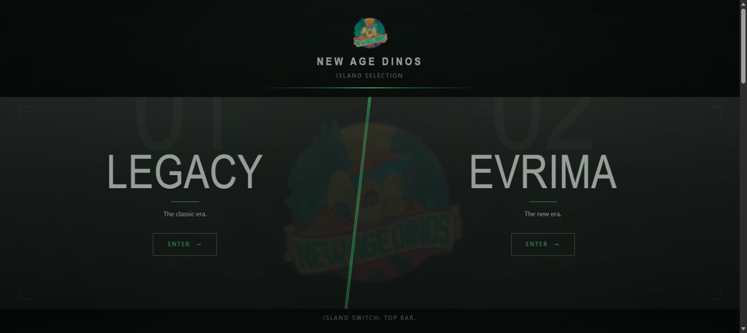 New Age Dinos website portfolio capture