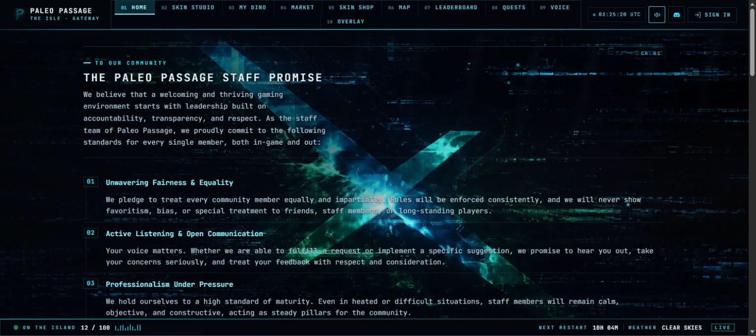 Paleo Passage website portfolio capture